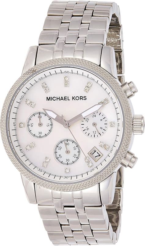 michael kors watches chronograph silver watch mk5020|Michael Kors MK5020 Ladies Ritz Watch .